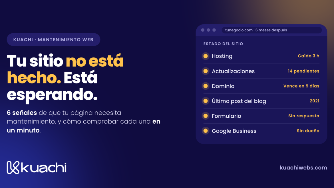 mantenimiento sitio web